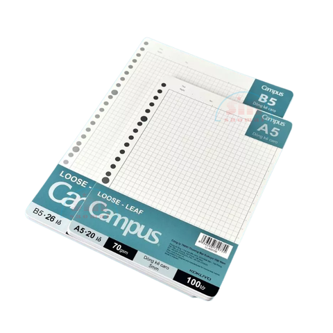 Ruột sổ còng Campus A5 LL-A5L100 (100 tờ)-208