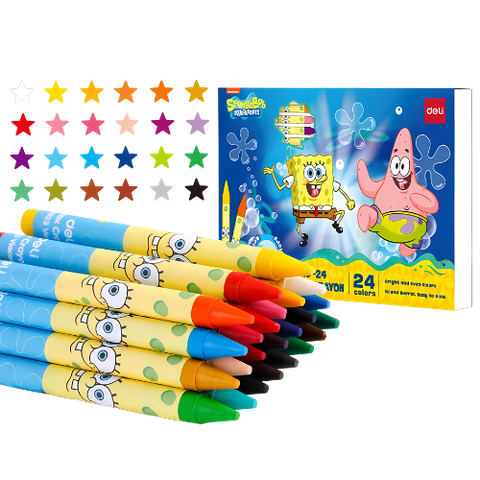 Sáp 24 màu Deli C219-24-LA