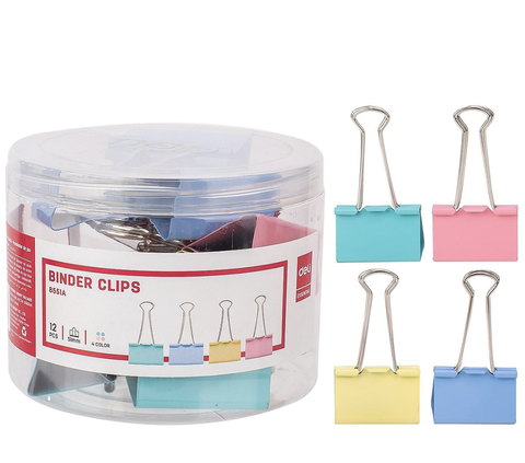 Kẹp bướm màu 51mm Deli 8551-LA