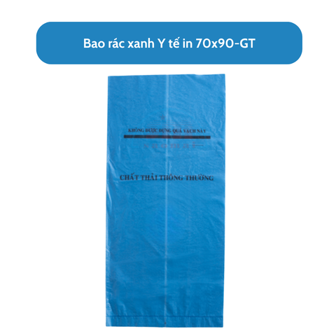 Bao rác xanh Y tế in 70x90-GT