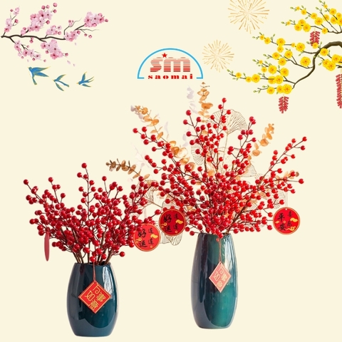 Tết-Cành đào đông 12 nhánh-SM/QBĐC/HH/NM