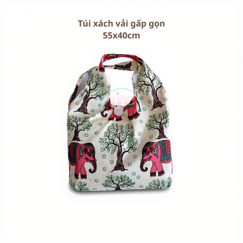 Túi xách vải gấp gọn 55x40cm