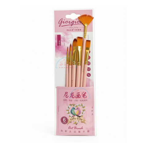 Vỹ cọ 6c G-168F hồng-TL