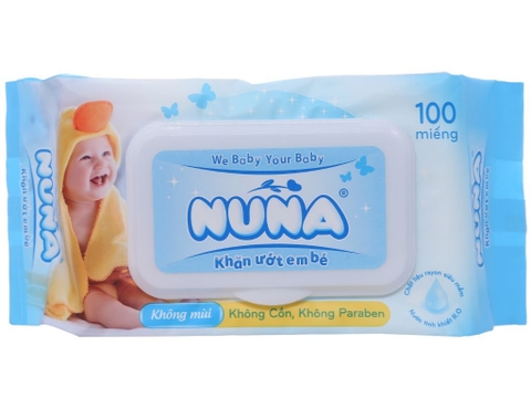 Khăn ướt Baby Nuna 100tờ không mùi-YH