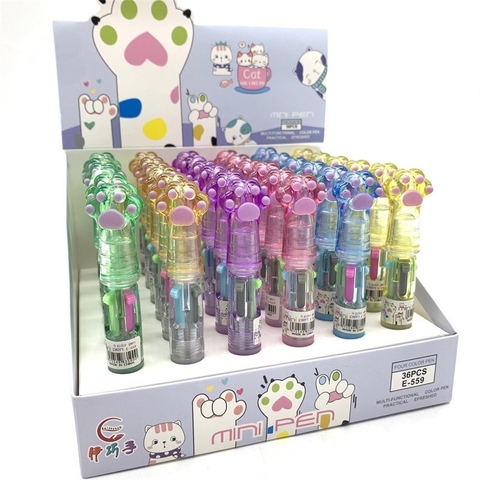 Bút bi 5 màu E-559 ngắn-TM