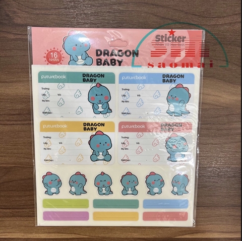 Nhãn tập Futurebook Dragon Baby N101-AĐ