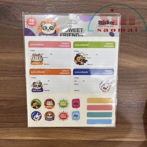 Nhãn tập Futurebook Sweet Friends N103-AĐ