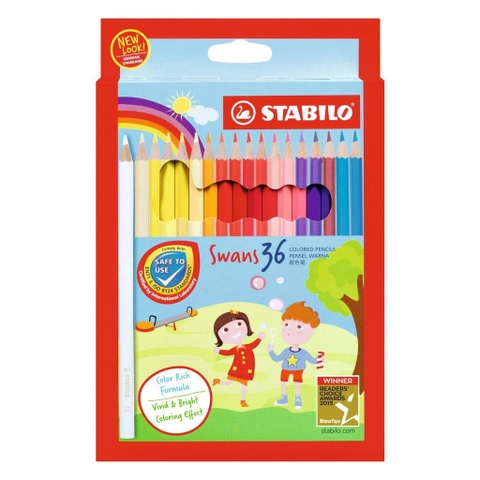Chì màu Stabilo 1878 36 cây dài-TA