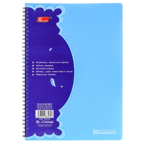 Sổ lò xo A4 Pgand TMG 8560 (140 trang)-KP