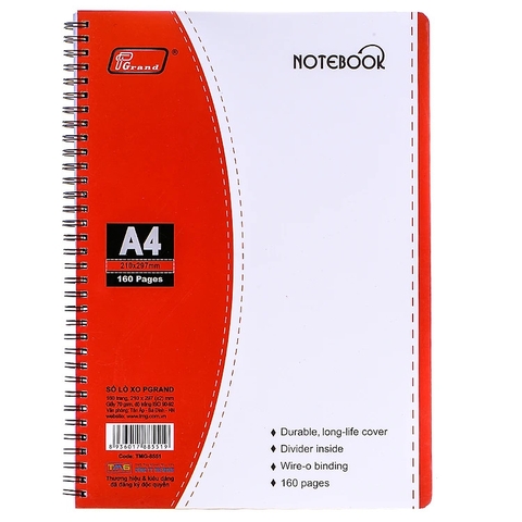 Sổ lò xo A4 Pgand TMG 8551 (160 trang)-KP