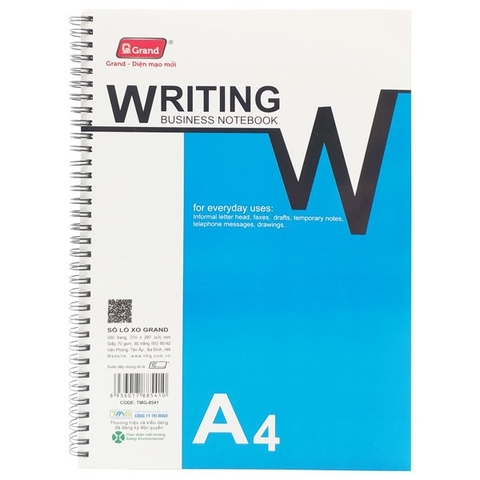 Sổ lò xo A4 Pgand TMG 8541 (200 trang)-KP