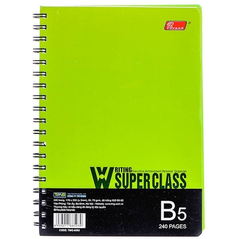 Sổ lò xo B5 Pgand TMG 8593 (240 trang)-KP