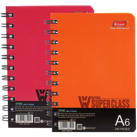 Sổ lò xo A6 Grand TMG 8591 (240 trang)-KP