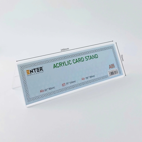 Kệ mica chức vụ 2 mặt Enter A05 240x75mm Cỡ trung