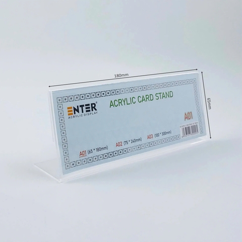 Kệ mica chức vụ 1 mặt Enter A01 180x65mm Cỡ nhỏ