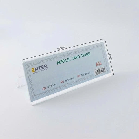 Kệ mica chức vụ 2 mặt Enter A04 180x65mm Cỡ nhỏ