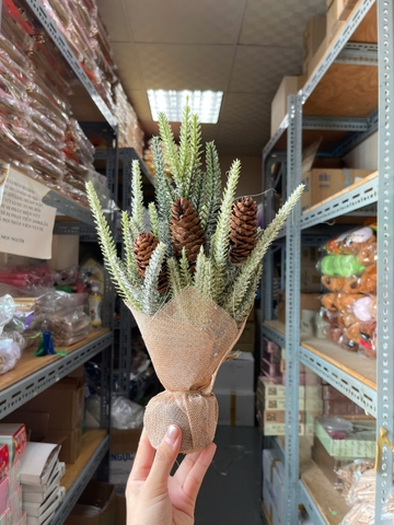 Noel-Cây thông 30cm quả thông-LK