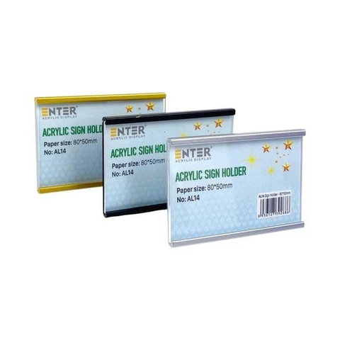 Bảng thông tin nhôm Enter AL14 80X50mm-SM