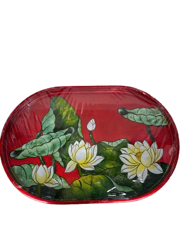Khay sơn mài oval-SMTB