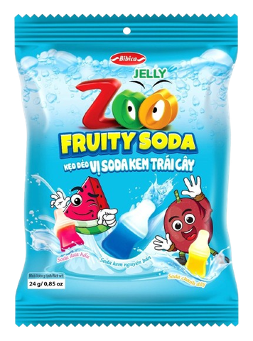 Kẹo dẻo Zoo vị soda kem trái cây 24g-BBC