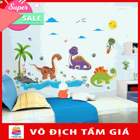 Decal Dán Tường Công Viên Khủng Long HPMSK9125-kiddecals