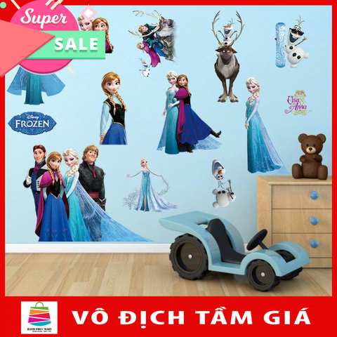 Decal dán tường nhân vật hoạt hình ELSA HPM1431-kiddecals