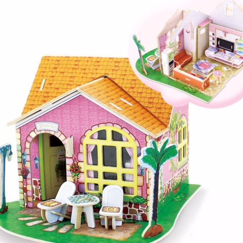 Nhà búp bê -Villa series- Living room -HPMDV142 DiyDollHouse