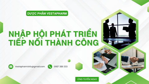 Vestapharm tuyển dụng Quản lý bán hàng Khu vực Đông Bắc