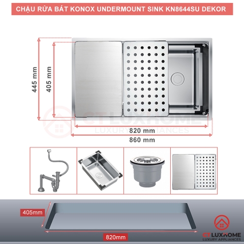 CHẬU RỬA INOX KN7644SU DEKOR