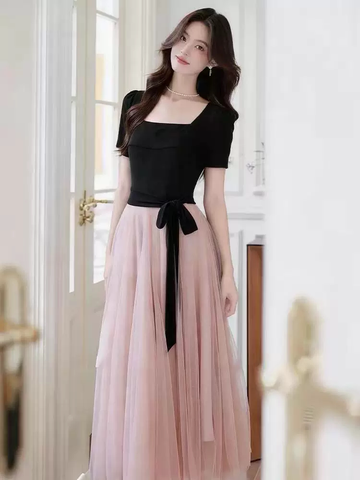 Đầm phối lưới phong cách ballet Pháp B116