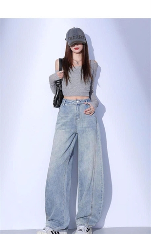 Quần Jeans Macheda Màu Nhạt Ống Chuối – Mẫu Mới Xuân Thu 2026 Cho Nữ QJ008260