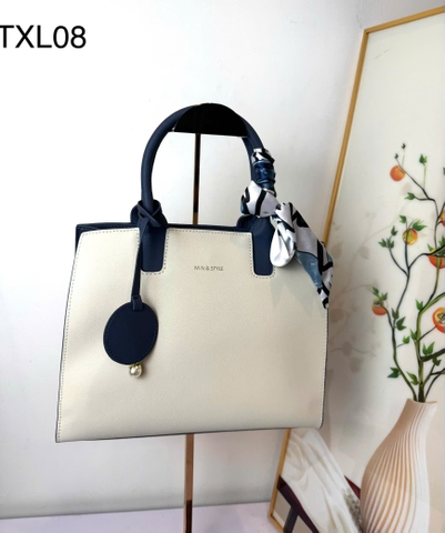 Túi xách nữ  phối màu thanh lịch kèm khăn lụa TXL08