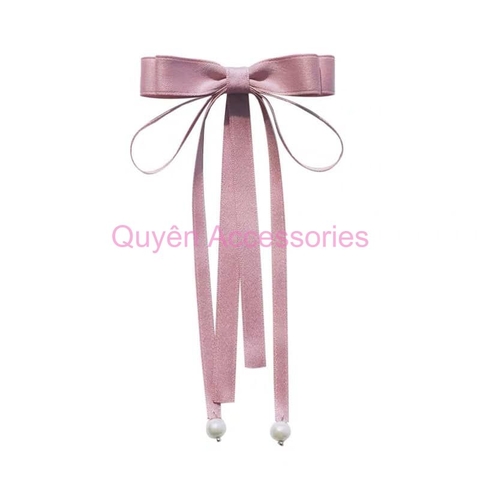 Kẹp nơ lụa nhí