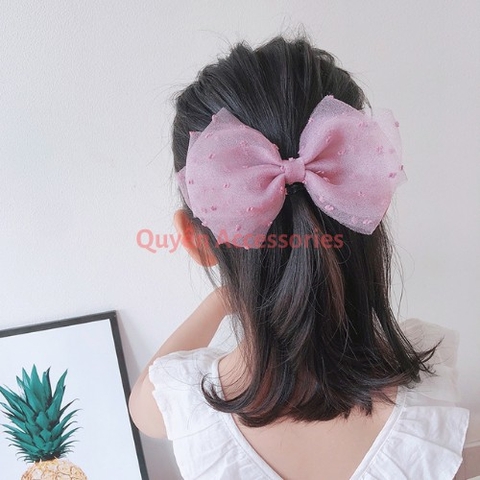 Phụ kiện tóc/ Quà tặng cho bé/ Kẹp nơ ren