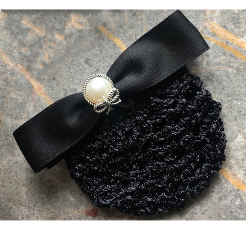 Kẹp tóc búi nơ xinh đính ngọc