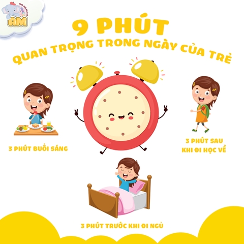 9 PHÚT QUAN TRỌNG TRONG NGÀY CỦA TRẺ