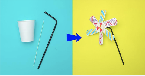 Chiếc chong chóng từ cốc giấy