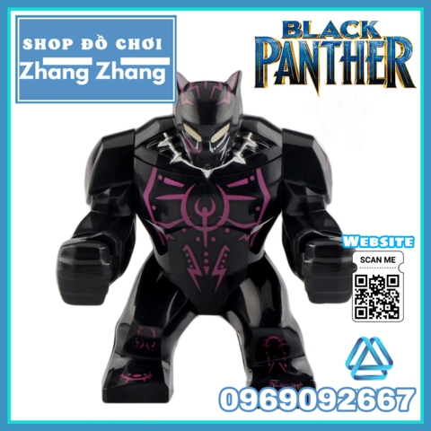 Xếp hình Black Panther Bigfigures Lego Minifigures Bigfigures PRCK GD174 GD175 GD176