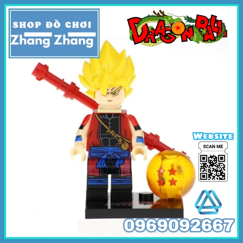 Xếp hình 7 viên ngọc rồng Dragon Ball Zamasu Android 13 Dyspo Kaio Shin Bills Majin Boo Lego Minifigures Kopf KF6036