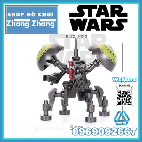 Xếp hình Star Wars robot chiến đấu cỗ máy Buzz Droid Lego Minifigures Koruit XP352