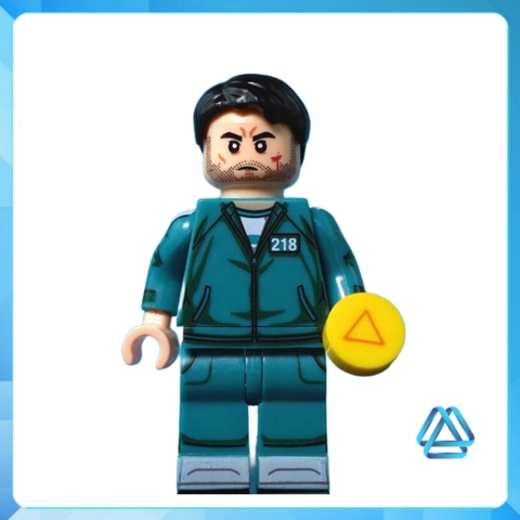Xếp hình mô hình Trò chơi con mực Squid game gồm Oh Il Nam - Gi Hoon - Sae Byuk Lego Minifigures WM6131