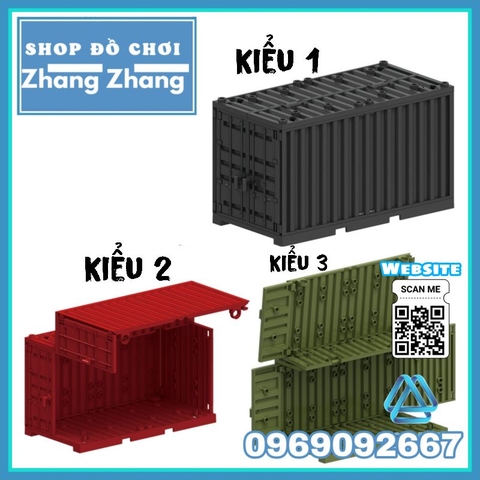 Đồ chơi xếp hình Thùng Container quân đội Minifigures