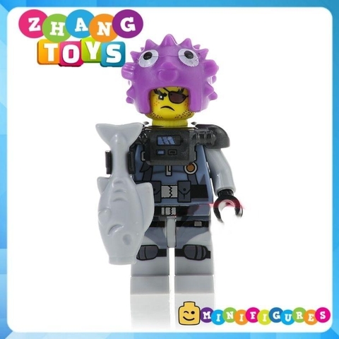 Đồ chơi Xếp hình Ninjago Jungle Garmadon Great White - Puffer Crusty - Angler Jelly Hammer Head Minifigures POGO PG8077