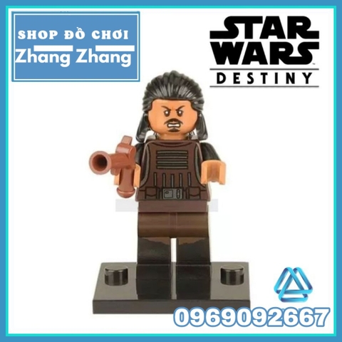 Xếp hình Star Wars Rey - Poe Dameron - Tasu Leech - Chewbacca - Han Solo - Finn Lego Minifigures Xinh X0104