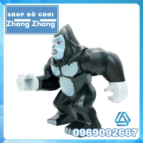 Xếp hình Gorilla Grodd The Flash khỉ đột khổng lồ đấu siêu anh hùng DC Lego Minifigures Decool 0230