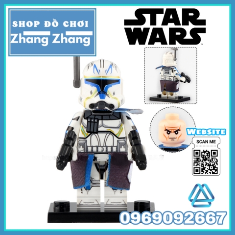 Xếp hình Star Wars Wrecker  Crosshair Hunter Tech Rex Commander Cody Jesse Ahsoka's Troopers Lego Minifigures WM6095