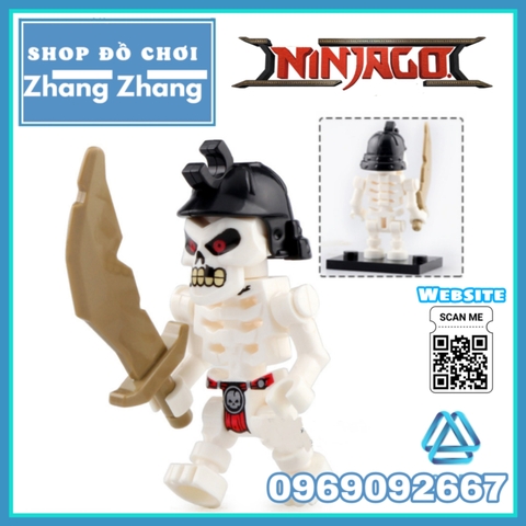 Xếp hình Ninjago đại chiến tộc rắn và bạch cốt tinh tộc Lego Minifigures LELE A098 105