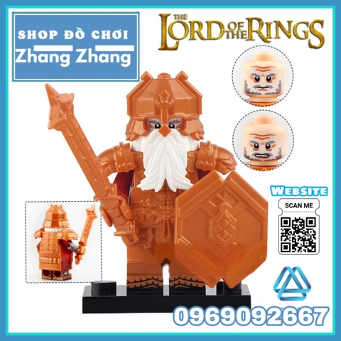 Đồ chơi xếp hình tộc chiến binh người lùn Mountain Dwarf trong The lord of the ring Minifigures Koruit KT1054