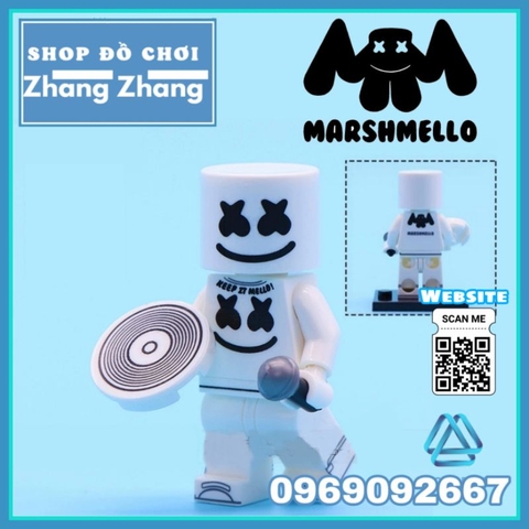 Đồ chơi xếp hình mô phỏng DJ Marshmallow mô hình Minifigures WM6064