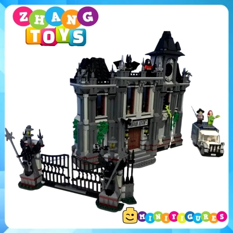 Mô hình lắp ráp bệnh viện Arkham nhốt Joker - The Arkham Asylum Decool 7124 Zhang Brick Shop